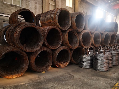 Steel wire producing plant
